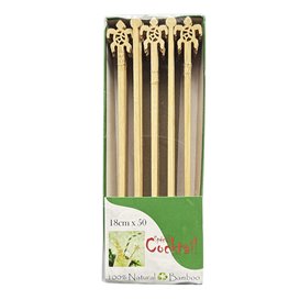 Agitador de Bebida Tartaruga em Bambu 18cm (600 Uds)