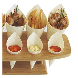 Stand de Bambu para 12 Cones (4 Uds)