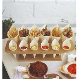 Stand de Bambu para 12 Cones (4 Uds)