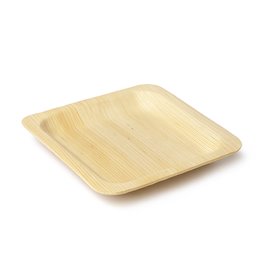 Prato Quadrado de Madeira 10,5x10,5cm (600 Uds)