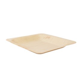Prato Quadrado de Madeira 9x9cm (25 Uds)