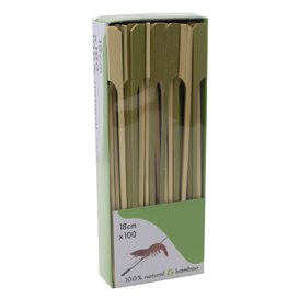 Espeto de Bambu "Golf" Natural 18cm em caixa (1.200 Uds)