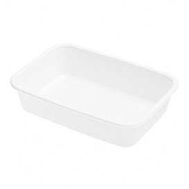 Terrina Retangular PP Branca 500ml 17,4x11,6x3,5cm (25 Uds)