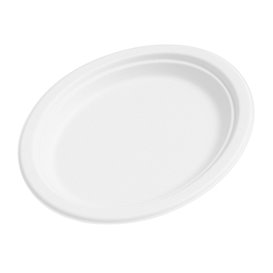 Bandeja de Cana de Açúcar Branco 32x25,5cm (50 Uds)