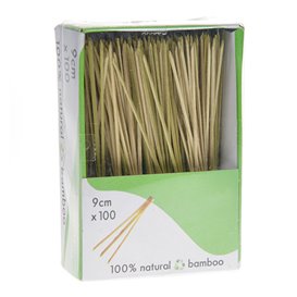 Espeto de Bambu “Trident” 9cm (100 Uds)