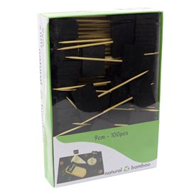 Pick Bambu Decorado Lousa 9cm (100 Uds)