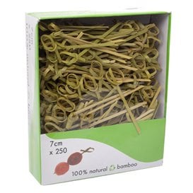 Espeto de Bambu "Laço" Natural 10cm (2.500 Uds)
