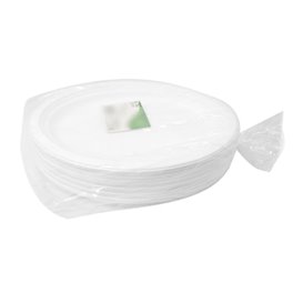 Bandeja de Cana de Açúcar Branco 32x25,5cm (50 Uds)