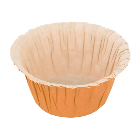 Cápsula Cupcake Laranja 4,9x3,8x7,5cm (500 Unidades)
