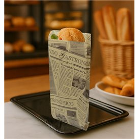 Saco Papel Sanduiche Kraft Times 12+2x26cm (100 Uds)