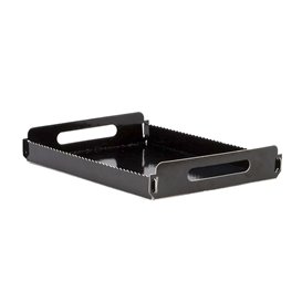 Bandeja Cartão Retângulo Preto Alças 16x23 cm (100 Uds)