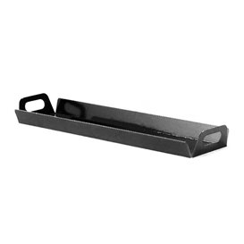 Bandeja Cartão Retângulo Preto Alças 32x7,5 cm (5 Uds)