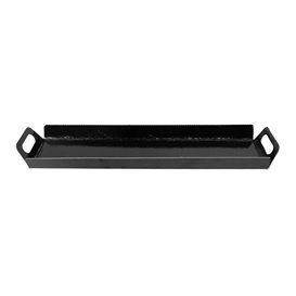 Bandeja Cartão Retângulo Preto Alças 32x7,5 cm (5 Uds)