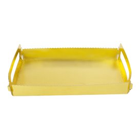 Tabuleiro Cartão Retângulo Ouro Asas 12x19 cm (100 Uds)