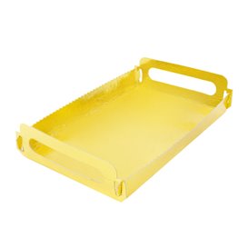 Tabuleiro Cartão Retângulo Ouro Asas 12x19 cm (100 Uds)