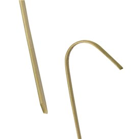 Espeto Curvo de Bambu 9 cm (100 Uds)
