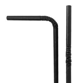 Palhinha Flexíve Papel Preto Ø6mm 230mm (3.000 Uds)