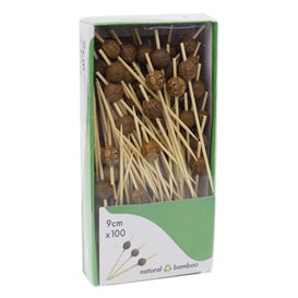 Palitos Madeira bambu Étnico 9cm (1200 Unidades)