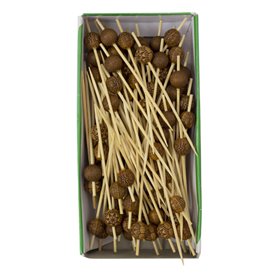 Palitos Madeira bambu Étnico 9cm (100 Unidades)