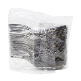 Colher Plastico Molhos Prata 10 cm (500 Unidades)