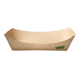 Barqueta Cartolina Kraft 350ml 10,6x7,3x4,5cm (125 Uds)