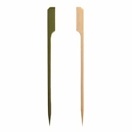 Palitos madeira bambu “Golf” Natural 18cm (50 Uds)