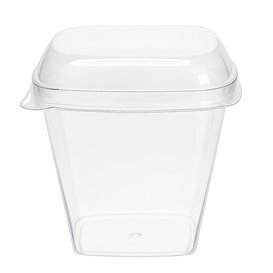 Tampa para Taça de Degustação PS Transparente 7,5x7,5cm (100 Uds)