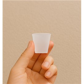Copo de Shot Reutilizável Transparente PP 25ml (100 Uds)