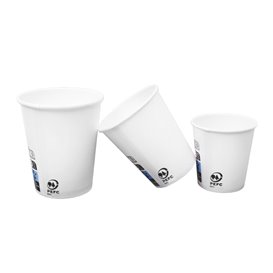 Copo de Cartão Branco 9Oz/280ml Ø8,0cm (1000 Uds)