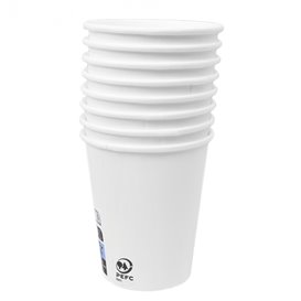 Copo de Cartão Branco 9Oz/280ml Ø8,0cm (1000 Uds)