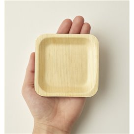 Prato Quadrado de Madeira 10,5x10,5cm (600 Uds)