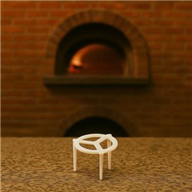 Mesinha de Plástico para Pizza 30mm (100 Unidades)