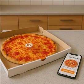 Mesinha de Plástico para Pizza 30mm (100 Unidades)