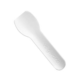 Colher de Gelado em Cartão Branca 9cm (2.000 Uds)