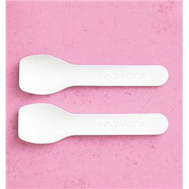 Colher de Gelado em Cartão Branca 9cm (2.000 Uds)