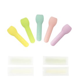 Colher Cartão Embalada Individualmente Gelado 'Tutti Frutti' 9cm (2.000 Uds)
