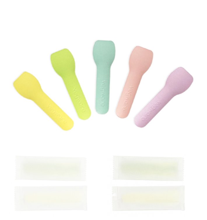 Colher Cartão Embalada Individualmente Gelado 'Tutti Frutti' 9cm (2.000 Uds) Colher Cartão Embalada Individualmente Gelado 'Tutti Frutti' 9cm (2.000 Uds)