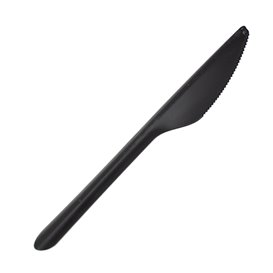 Faca Reutilizável PP Preta 17,8cm (50 Uds)