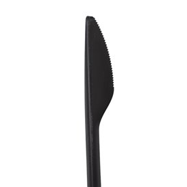 Faca Reutilizável PP Preta 17,8cm (50 Uds)