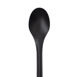 Colher Sobremesa Reutilizável PP Preta 12,4cm (1.000 Uds)