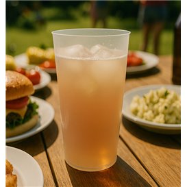 Copo Reutilizável Inquebrável de Cocktail em PP Transparente 470ml (525 Uds)