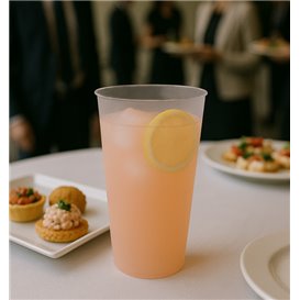 Copo Reutilizável Inquebrável de Cocktail em PP Transparente 470ml (525 Uds)