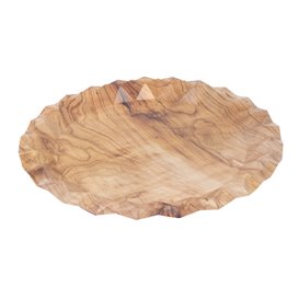 Prato de Cartão Kraft "Flower" Ø23cm 245g/m² (50 Uds)