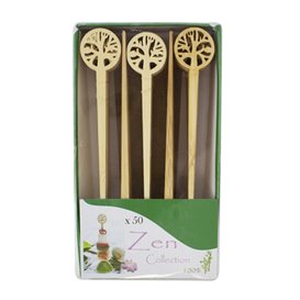 Espeto Árvore da Vida em Bambu 12cm em caixa (50 Uds)