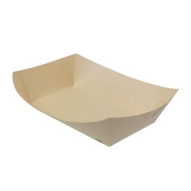 Barqueta Cartão de Bambu Kraft 700ml 20,5x15x5,2cm (125 Uds)