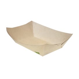 Barqueta Cartão de Bambu Kraft 350ml 16,5x12x4,4cm (1000 Uds)