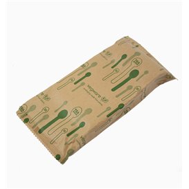 Colher em Cartão Rígido de Sobremesa Branco 11,5cm (50 Uds)