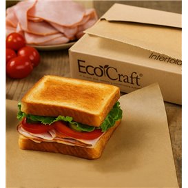 Papel Envolvente Antigordura Kraft em Dispensador 37,5x27cm (6.000 Uds)