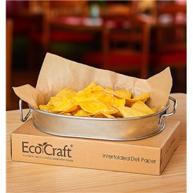 Papel Envolvente Antigordura Kraft em Dispensador 37,5x27cm (6.000 Uds)