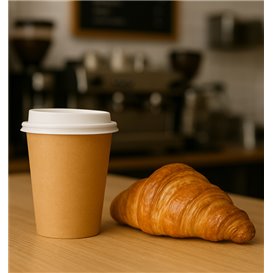 Copo de Cartão 9Oz/290ml Kraft Ø8,0cm (1.000 Uds)